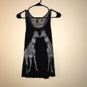 Cute giraffe tank top